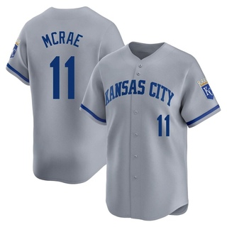 Limited Hal Mcrae Men's Kansas City Royals Away Jersey - Gray