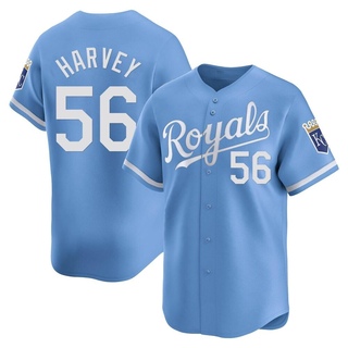 Limited Hunter Harvey Men's Kansas City Royals Alternate Jersey - Light Blue