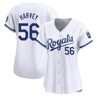 Limited Hunter Harvey Women's Kansas City Royals Home Jersey - White