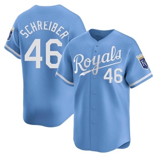 Limited John Schreiber Men's Kansas City Royals Alternate Jersey - Light Blue