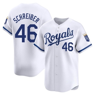 Limited John Schreiber Men's Kansas City Royals Home Jersey - White