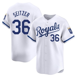 Limited Kevin Seitzer Men's Kansas City Royals Home Jersey - White