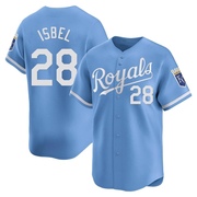 Limited Kyle Isbel Youth Kansas City Royals Alternate Jersey - Light Blue