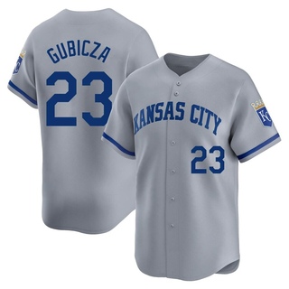 Limited Mark Gubicza Men's Kansas City Royals Away Jersey - Gray