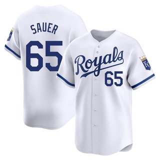 Limited Matt Sauer Men's Kansas City Royals Home Jersey - White