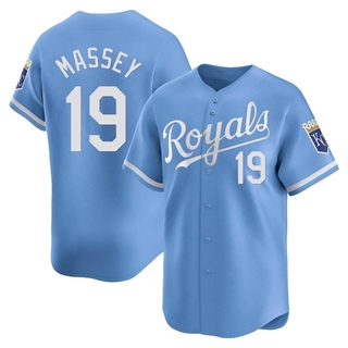 Limited Michael Massey Men's Kansas City Royals Alternate Jersey - Light Blue