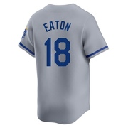 Limited Nate Eaton Men's Kansas City Royals Away Jersey - Gray