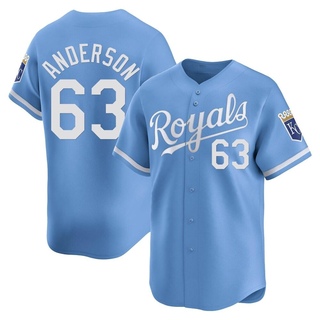 Limited Nick Anderson Men's Kansas City Royals Alternate Jersey - Light Blue