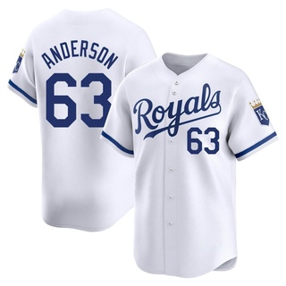 Limited Nick Anderson Youth Kansas City Royals Home Jersey - White