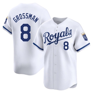 Limited Robbie Grossman Men's Kansas City Royals Home Jersey - White