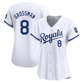 Limited Robbie Grossman Women's Kansas City Royals Home Jersey - White