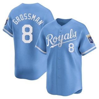 Limited Robbie Grossman Youth Kansas City Royals Alternate Jersey - Light Blue