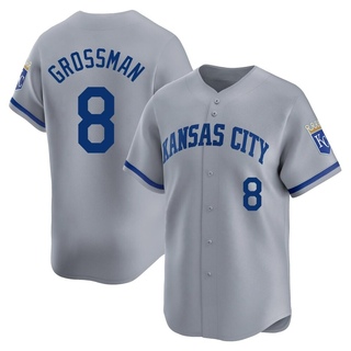 Limited Robbie Grossman Youth Kansas City Royals Away Jersey - Gray