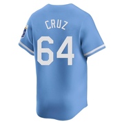 Limited Steven Cruz Men's Kansas City Royals Alternate Jersey - Light Blue