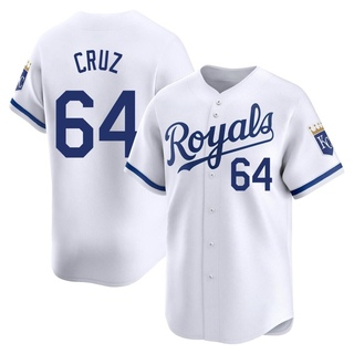 Limited Steven Cruz Men's Kansas City Royals Home Jersey - White