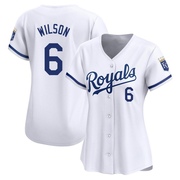 Limited Willie Wilson Women's Kansas City Royals Home Jersey - White