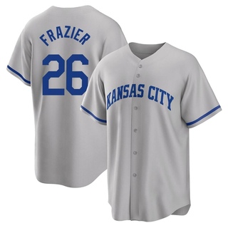 Replica Adam Frazier Men's Kansas City Royals 2022 Road Jersey - Gray