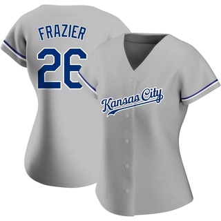 Replica Adam Frazier Women's Kansas City Royals Road Jersey - Gray