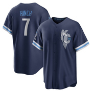 Replica A.j. Hinch Men's Kansas City Royals 2022 City Connect Jersey - Navy