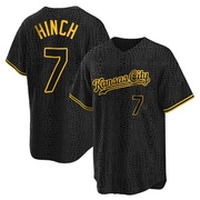 Replica A.j. Hinch Youth Kansas City Royals Snake Skin City Jersey - Black