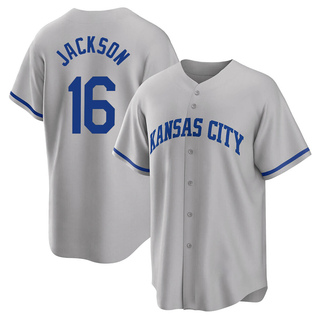 Replica Bo Jackson Men's Kansas City Royals 2022 Road Jersey - Gray