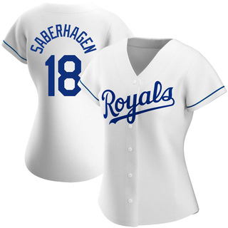 Replica Bret Saberhagen Women's Kansas City Royals Home Jersey - White