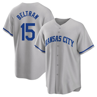 Replica Carlos Beltran Men's Kansas City Royals 2022 Road Jersey - Gray