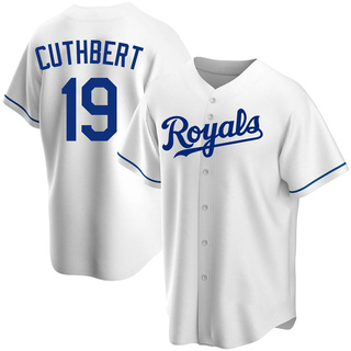 Replica Cheslor Cuthbert Men's Kansas City Royals Home Jersey - White