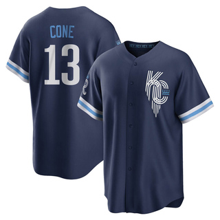 Replica David Cone Youth Kansas City Royals 2022 City Connect Jersey - Navy