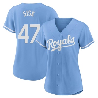 Replica Evan Sisk Women's Kansas City Royals 2022 Alternate Jersey - Light Blue