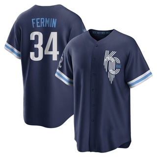 Replica Freddy Fermin Men's Kansas City Royals 2022 City Connect Jersey - Navy