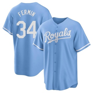 Replica Freddy Fermin Youth Kansas City Royals 2022 Alternate Jersey - Light Blue