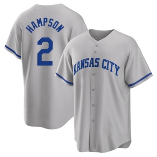 Replica Garrett Hampson Men's Kansas City Royals 2022 Road Jersey - Gray