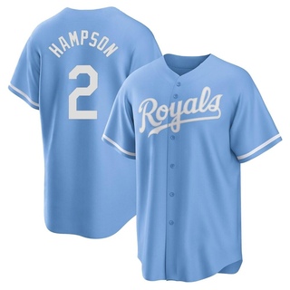 Replica Garrett Hampson Youth Kansas City Royals 2022 Alternate Jersey - Light Blue