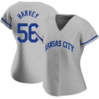 Replica Hunter Harvey Women's Kansas City Royals 2022 Road Jersey - Gray