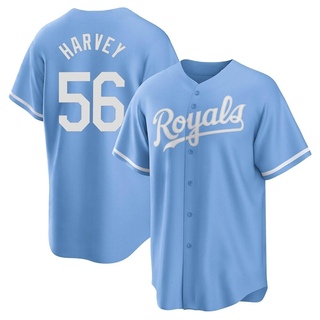 Replica Hunter Harvey Youth Kansas City Royals 2022 Alternate Jersey - Light Blue