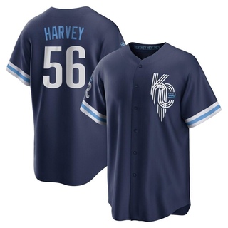 Replica Hunter Harvey Youth Kansas City Royals 2022 City Connect Jersey - Navy