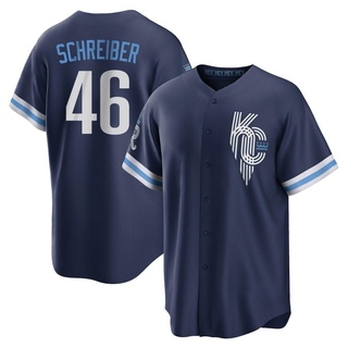 Replica John Schreiber Youth Kansas City Royals 2022 City Connect Jersey - Navy