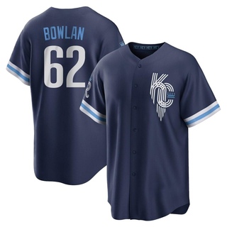 Replica Jonathan Bowlan Men's Kansas City Royals 2022 City Connect Jersey - Navy