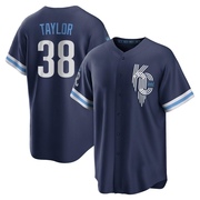 Replica Josh Taylor Men's Kansas City Royals 2022 City Connect Jersey - Navy