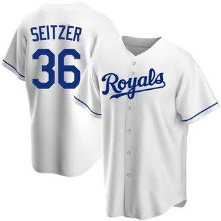 Replica Kevin Seitzer Youth Kansas City Royals Home Jersey - White