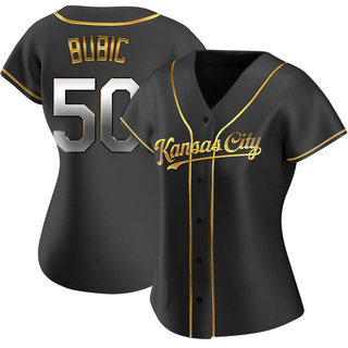 Replica Kris Bubic Women's Kansas City Royals Alternate Jersey - Black Golden