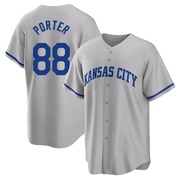 Replica Logan Porter Youth Kansas City Royals 2022 Road Jersey - Gray