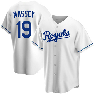 Replica Michael Massey Men's Kansas City Royals Home Jersey - White