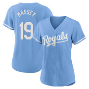 Replica Michael Massey Women's Kansas City Royals 2022 Alternate Jersey - Light Blue