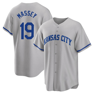 Replica Michael Massey Youth Kansas City Royals 2022 Road Jersey - Gray