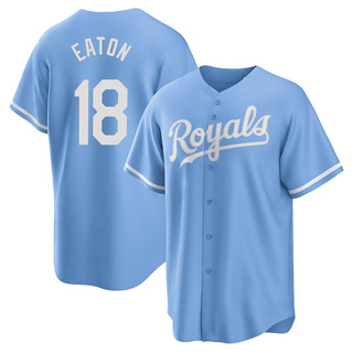 Replica Nate Eaton Men's Kansas City Royals 2022 Alternate Jersey - Light Blue