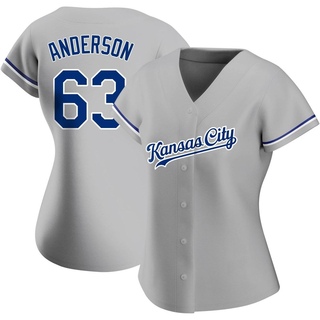 Replica Nick Anderson Women's Kansas City Royals Road Jersey - Gray