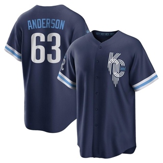 Replica Nick Anderson Youth Kansas City Royals 2022 City Connect Jersey - Navy