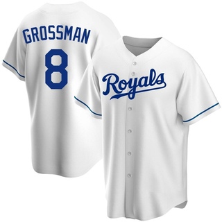 Replica Robbie Grossman Men's Kansas City Royals Home Jersey - White